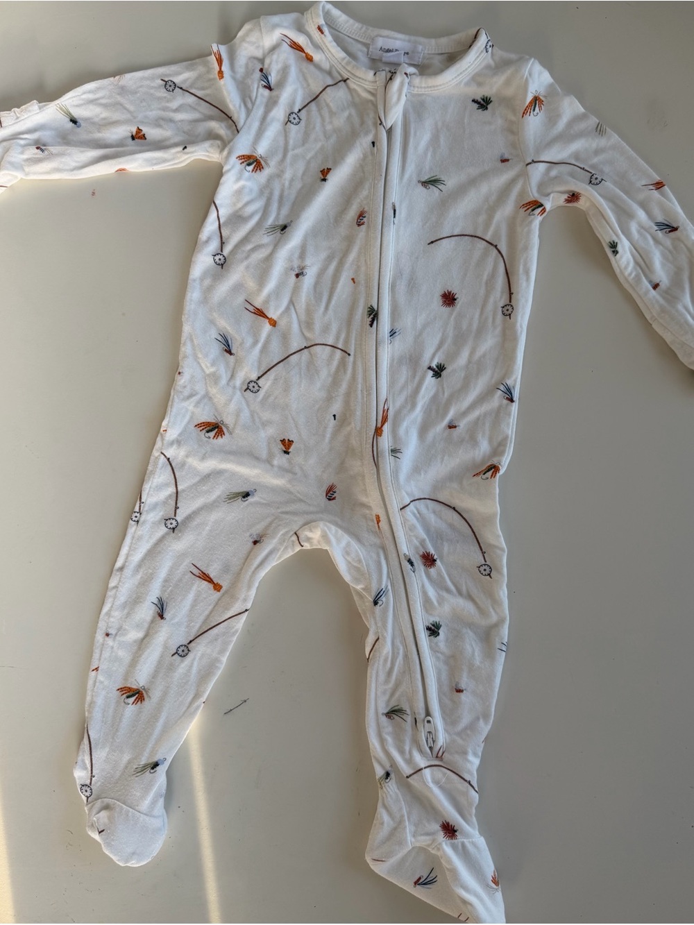 Angel Dear White Footed One-Piece with Fishing Lures